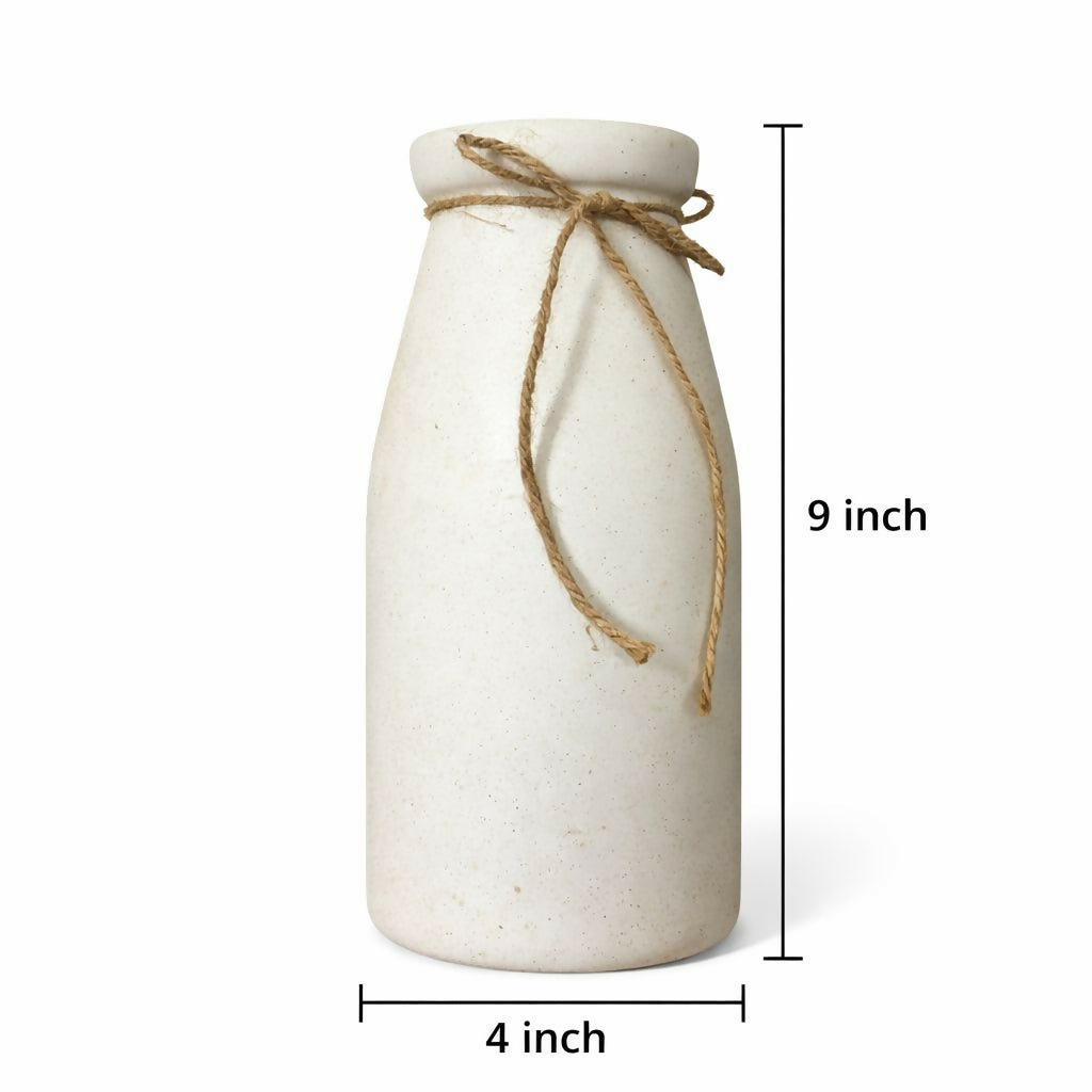 Decorative Ceramic Vase 9 Inch Minimal Style Vase for Home Décor