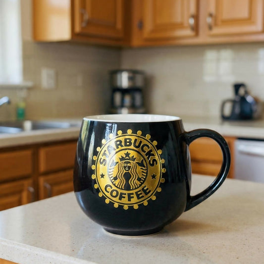 Coffee Theme Printed Ceramic Mug with Handle 1 Piece