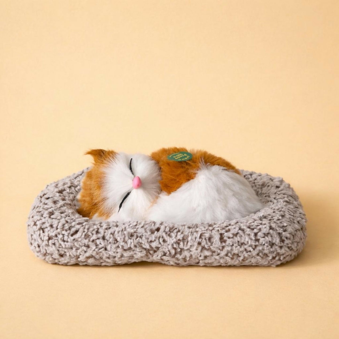 Sleeping Orange White Cat Car Dashboard Plush Cute Soft Toy Showpiece Decor