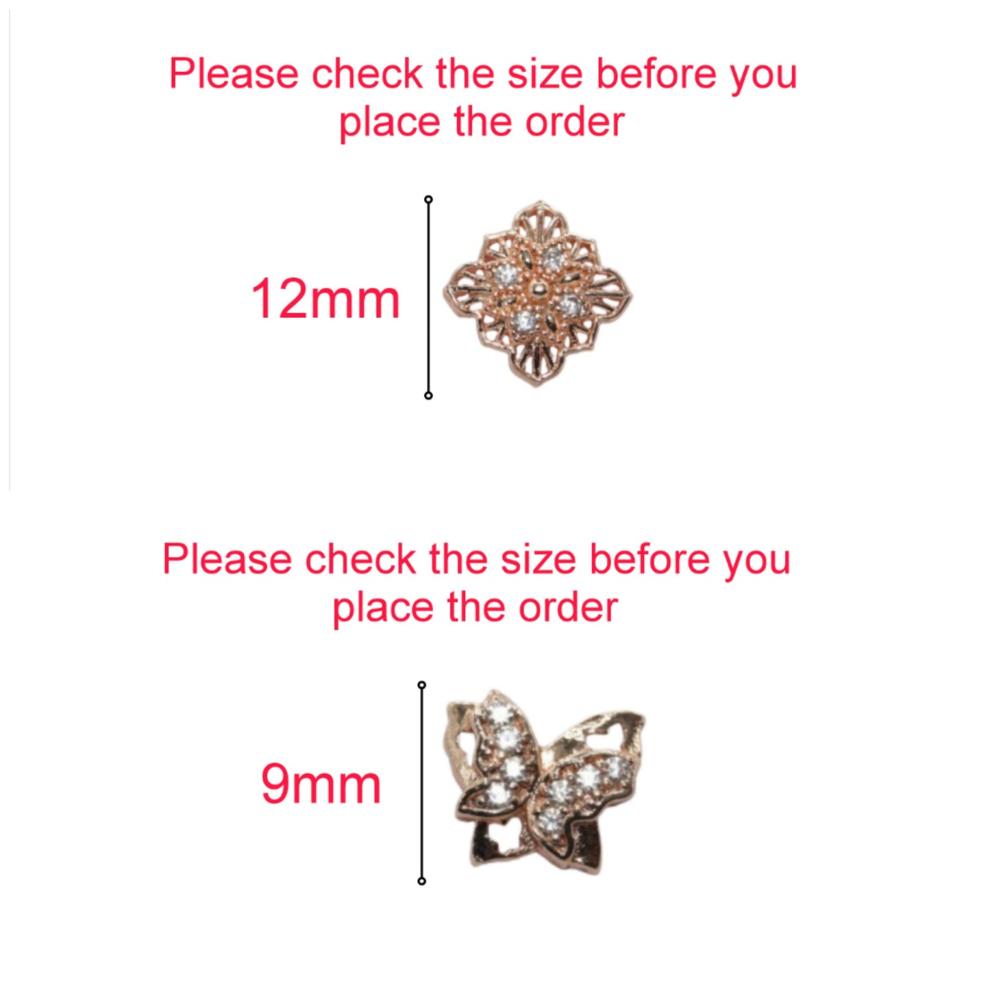 Rose Gold Butterfly & Filigree Square Stud Earrings Set for women and girls Combo Pack of 2