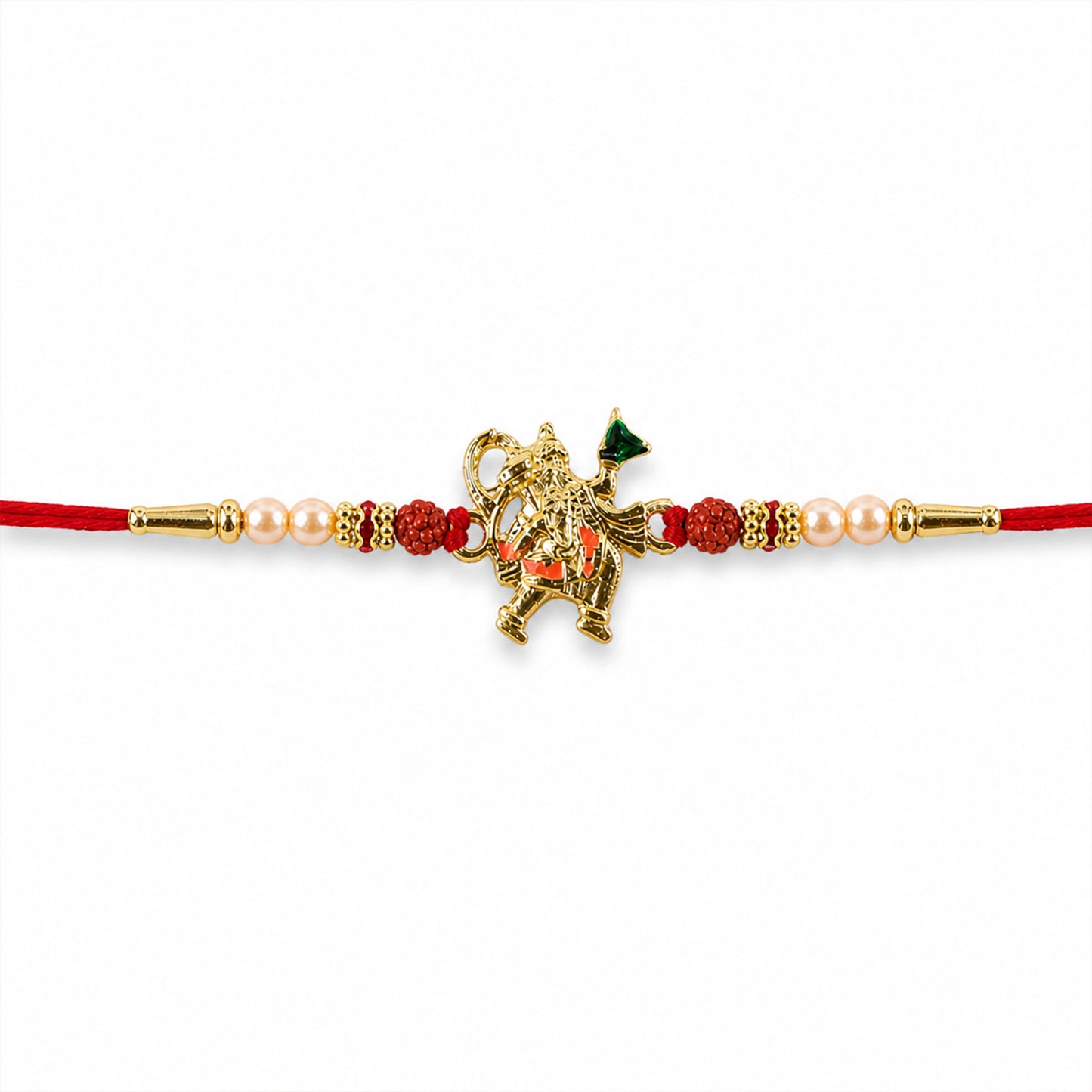 Hanuman Rakhi in a gift box, ready for Raksha Bandhan.