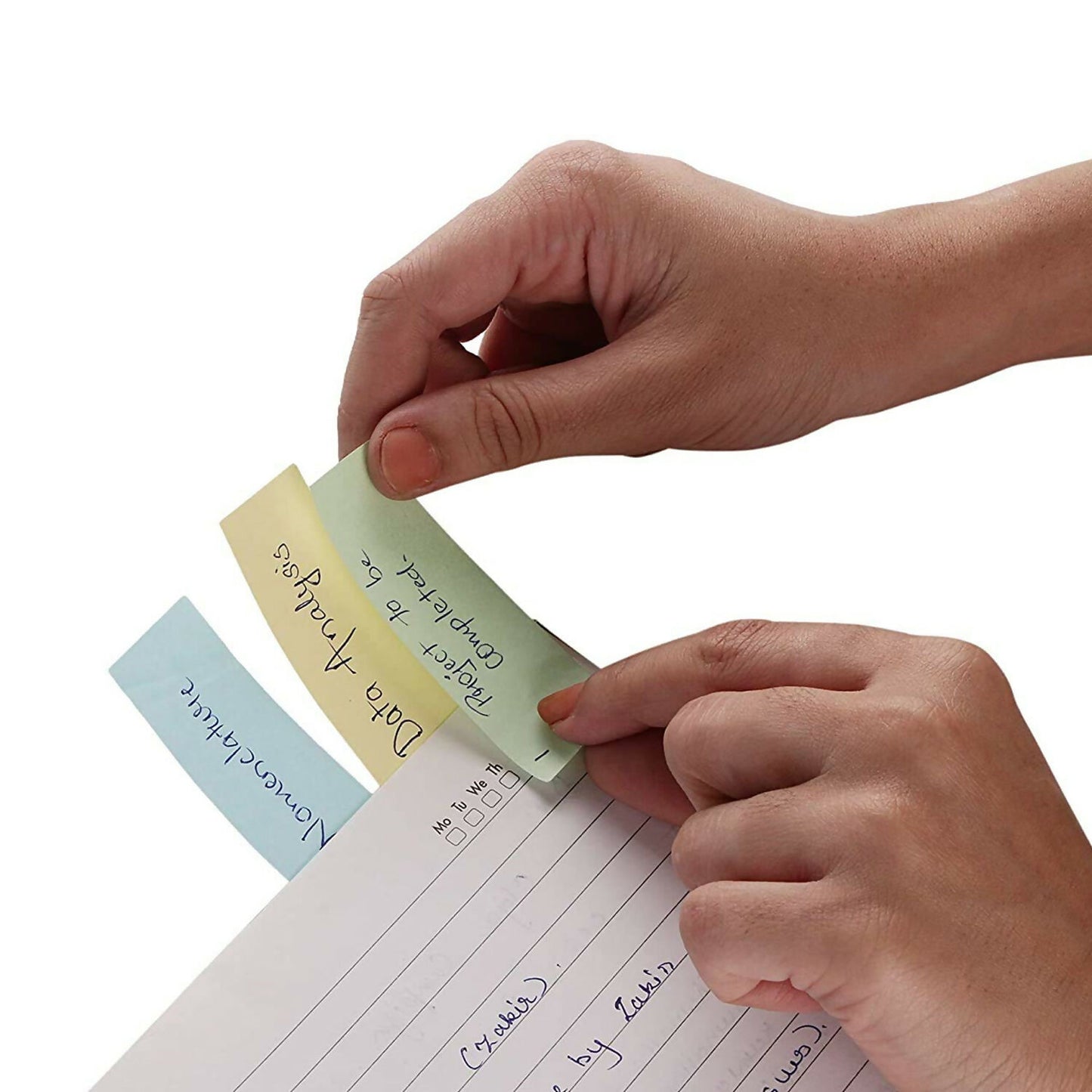 Self Sticky Notes Pad 5 Multicolour with Strong Adhesive (15×5×75mm,40 Sheets,6 Pack)