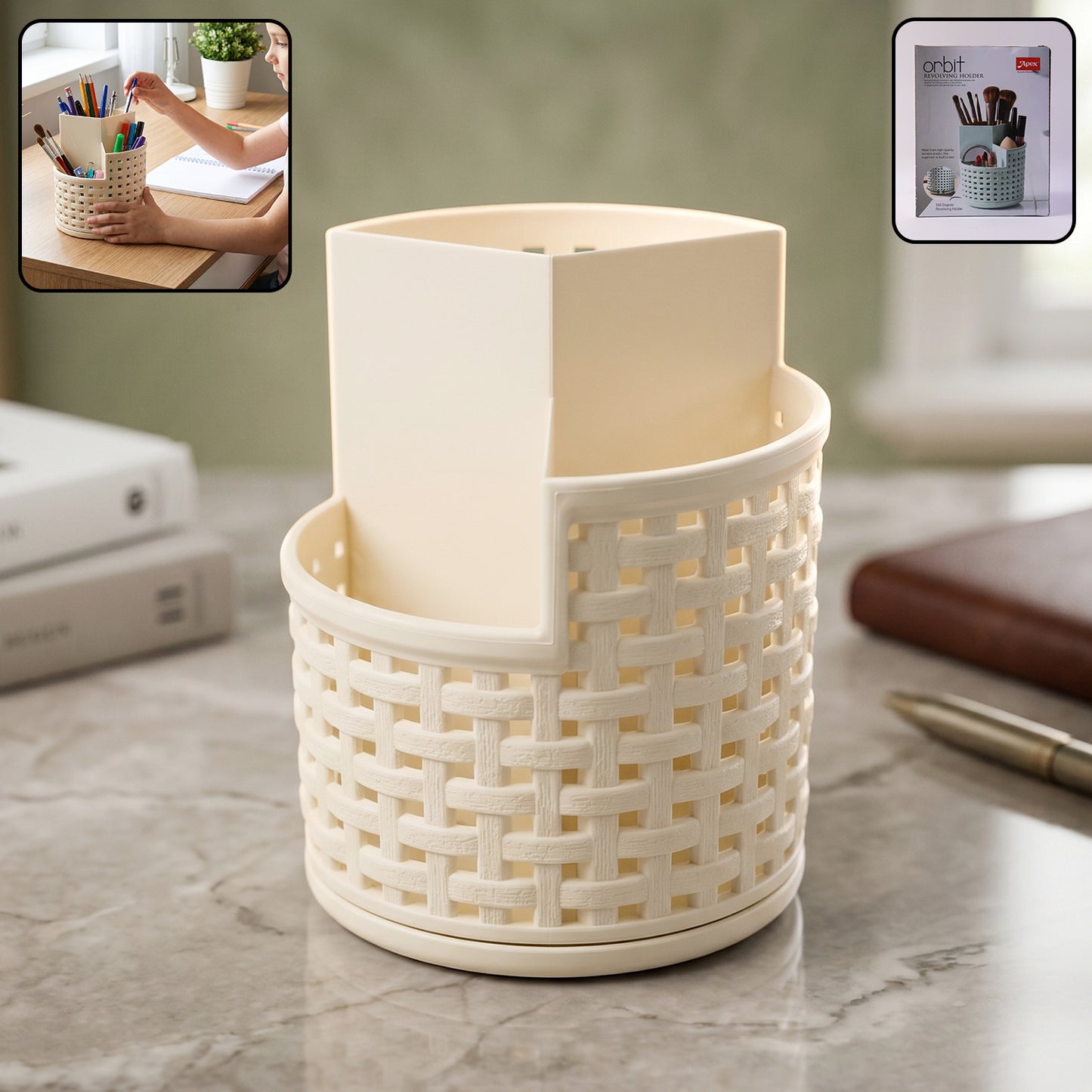 Apex Orbit revolving holder organizer stand