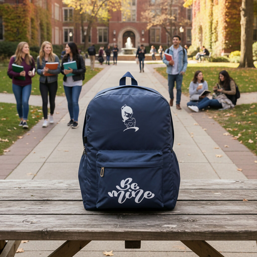 Stylish Multicolor Laptop Backpack for Women – Inspirational Design | School & Travel Bag with Motivational Quote, Lightweight Durable Daypack with Front Pocket and Cute Girl Design