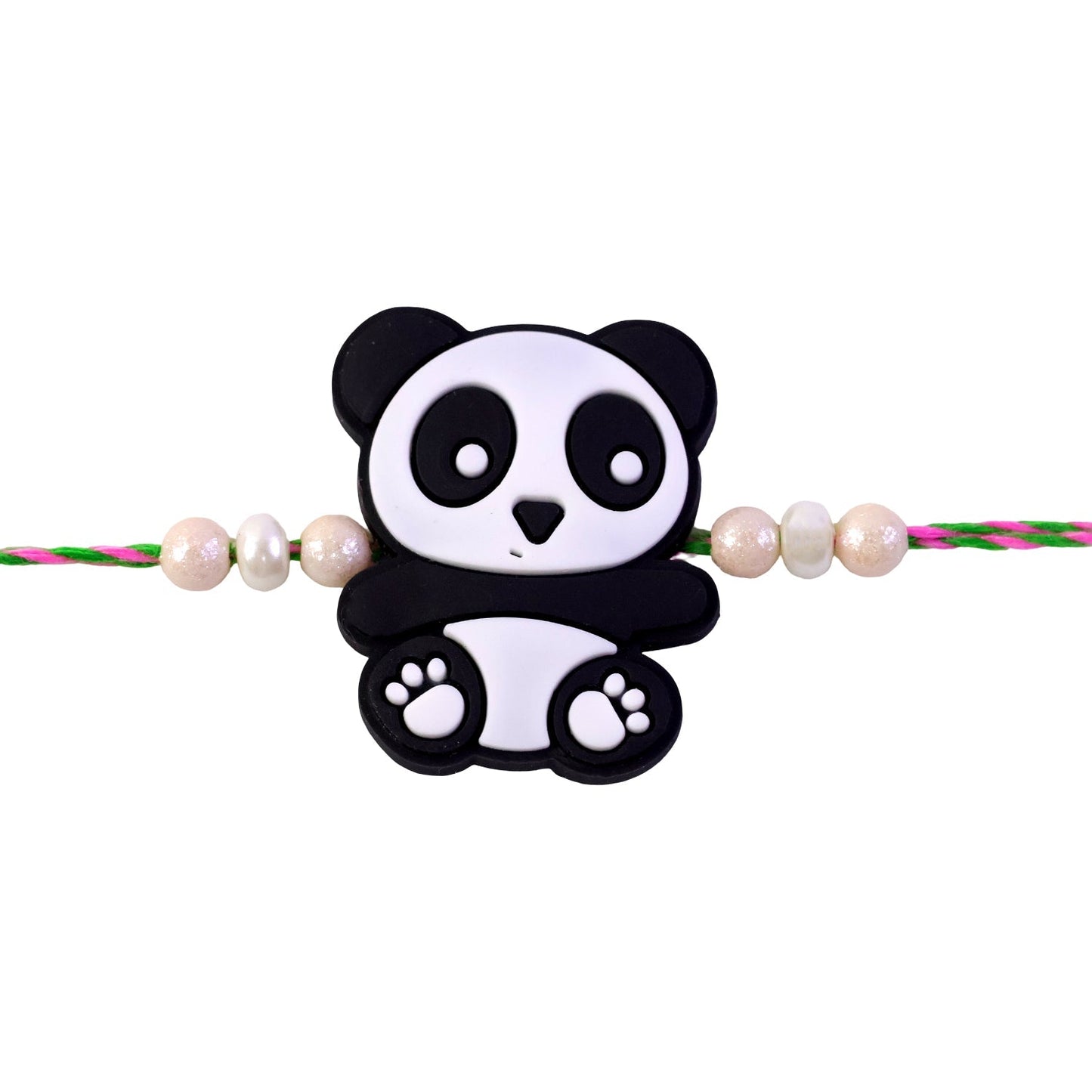 Panda Character Kids Rakhi Pearl Beaded Designer Rakhi (10pcs)