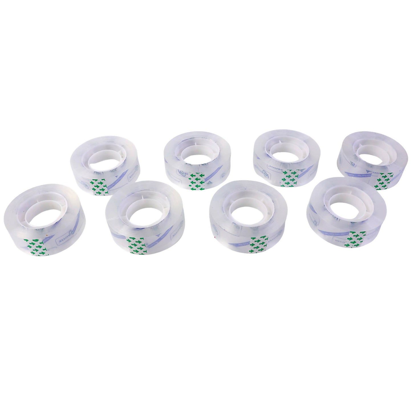 Crystal Clear Cello Tape Transparent Adhesive Packing Tape Rolls (33x18mm/8Pcs)