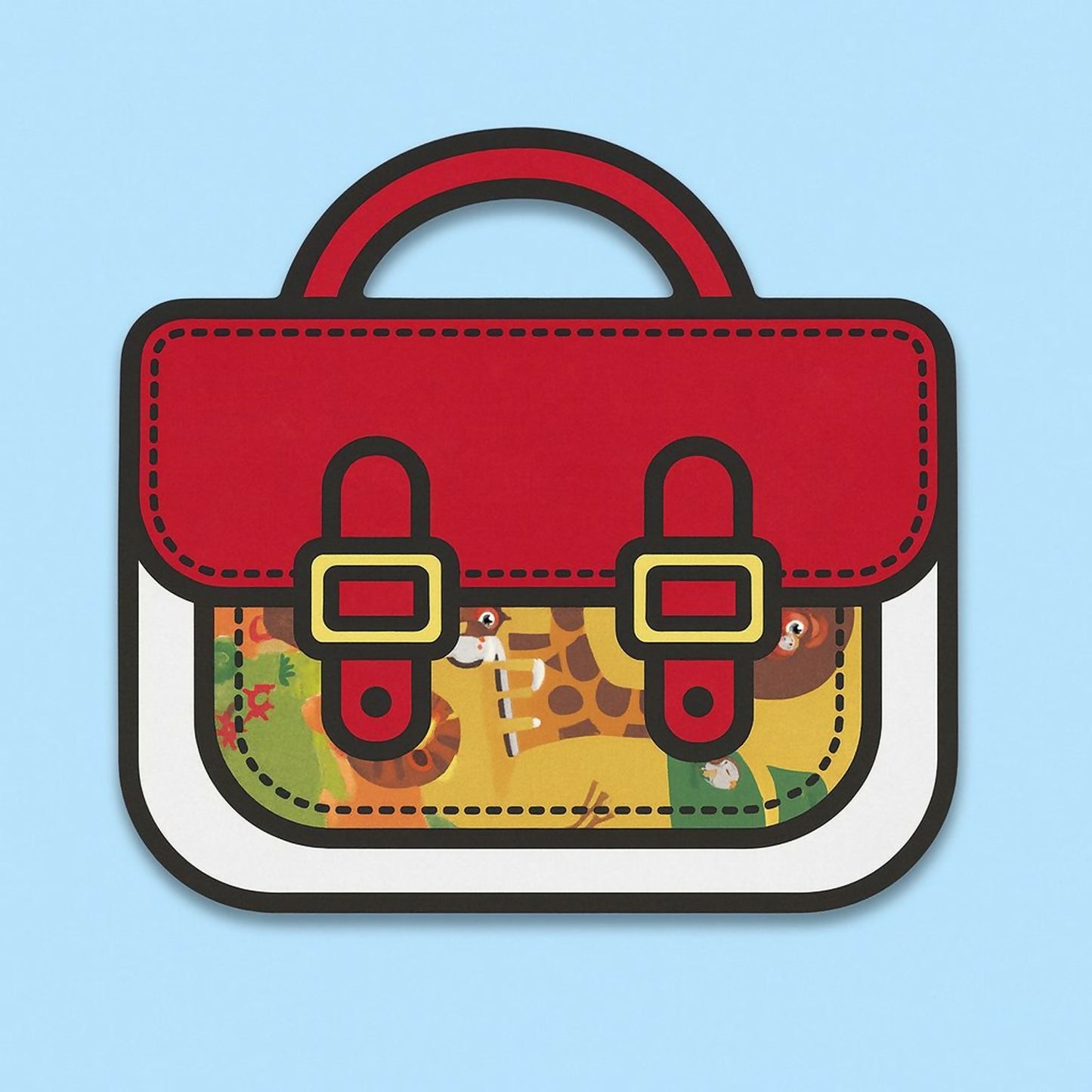 Animal Theme Kids Stationery Set with Notebook, Pencils & Carry Pouch