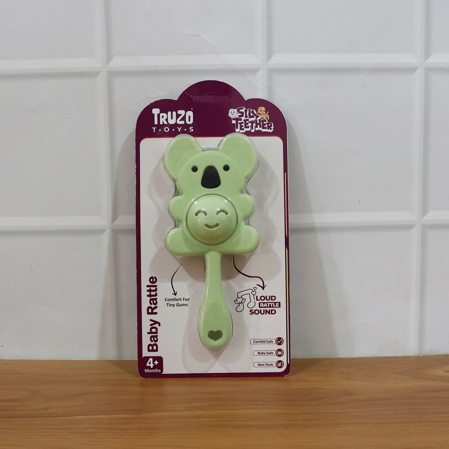 Koala Baby Rattle Toy for Newborns with Gentle Sound and Easy-to-Hold Comfort Grip