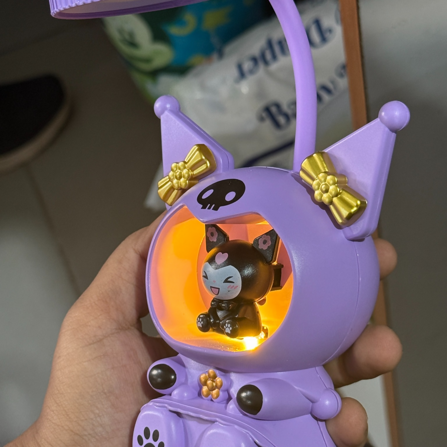 Cute Character LED Table Lamp with Night Light & USB Charging