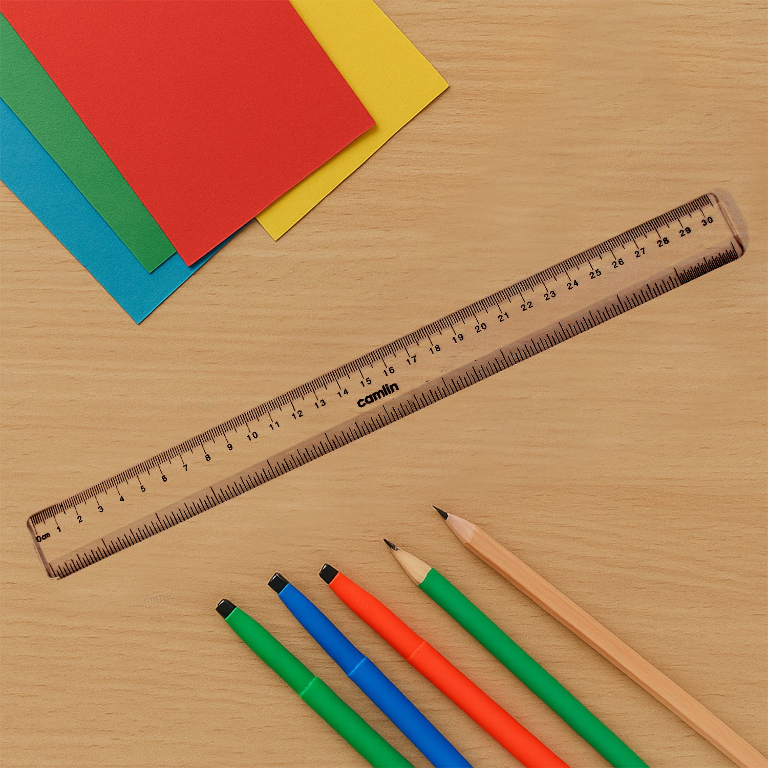 Camlin Transparent Scale 30cm – Durable Plastic Ruler for Accurate Measurements