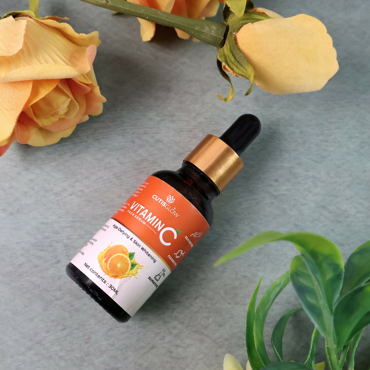 Eyelet CutisGlow Vitamin C Face Serum – Brightening & Anti-Aging Serum for Glowing Skin, Dark Spot Reduction & Hydration (30ml)