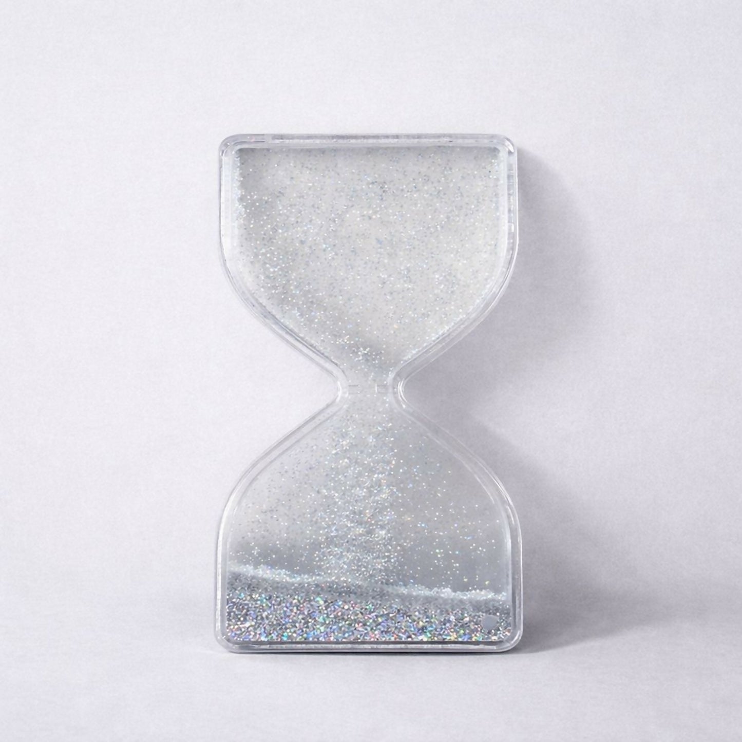 Silver Liquid Sand Timer Hourglass Stress Relief Sensory Toy for Kids