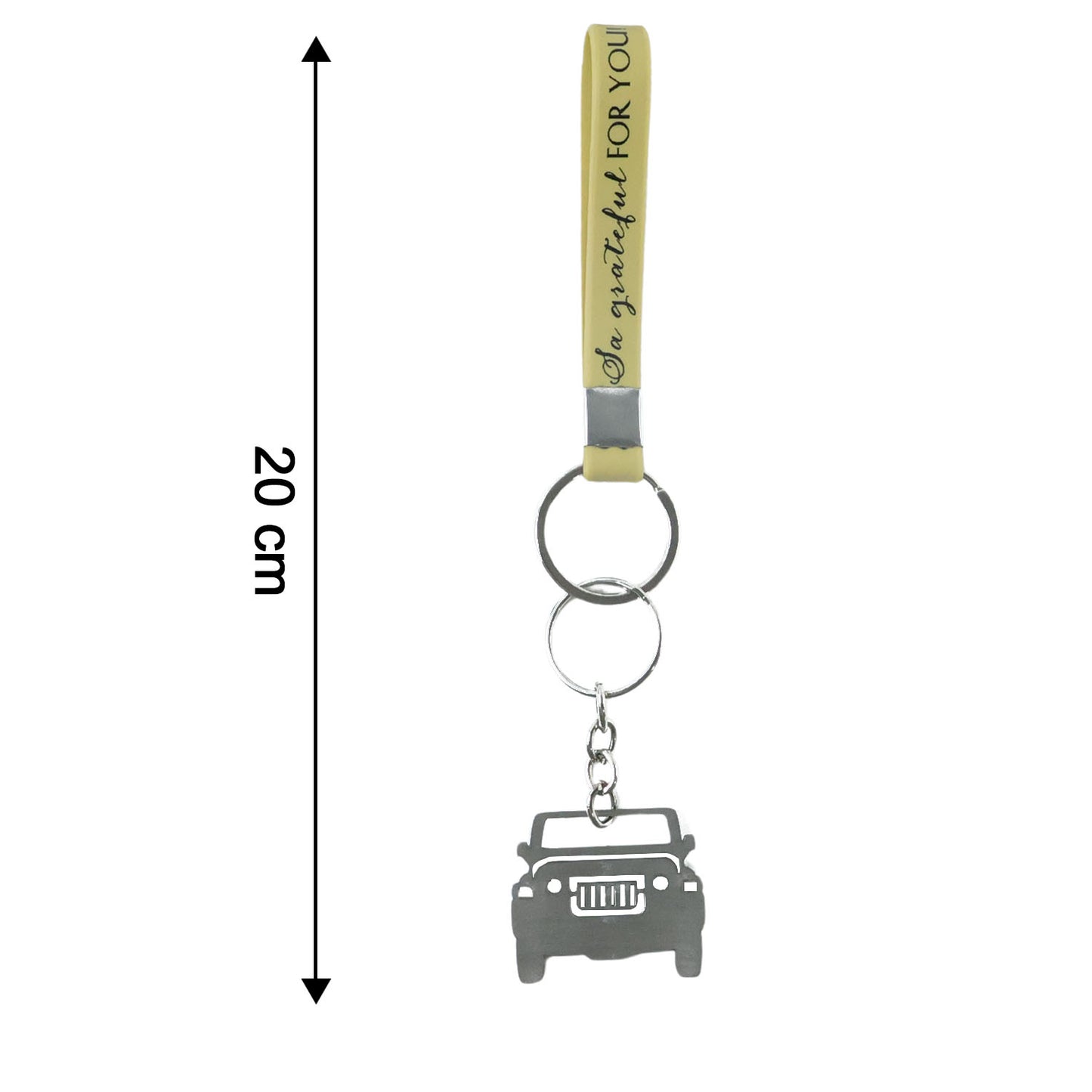 Size Reference of Jeep-Shaped Metal Keychain