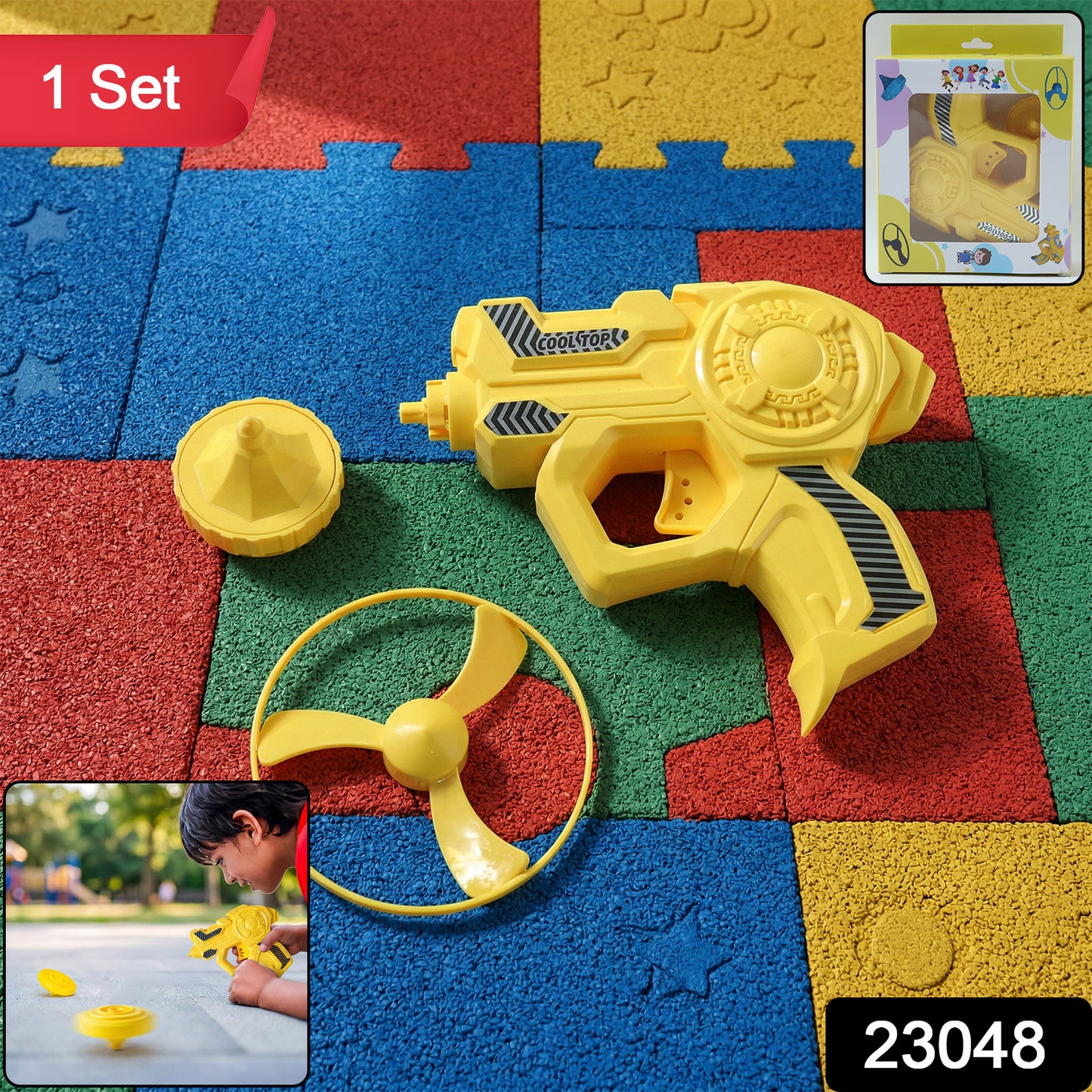 Rapid rotor launcher toy set
