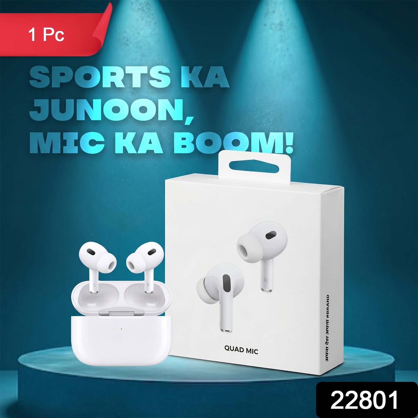 Wireless Bluetooth Earbuds product package