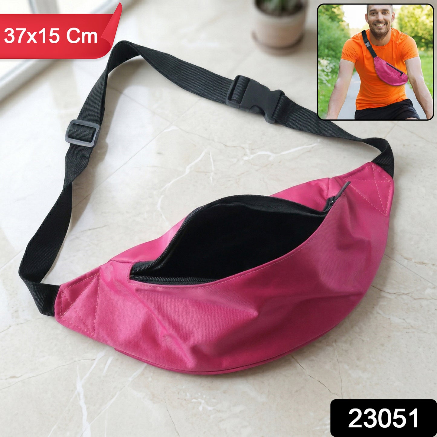 Compact waist bag for everyday carry