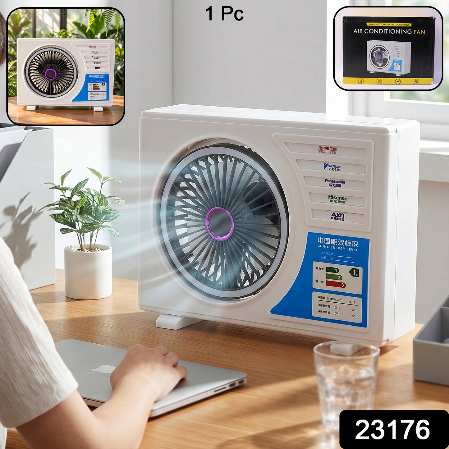 portable mini air conditioning fan cooler for desk