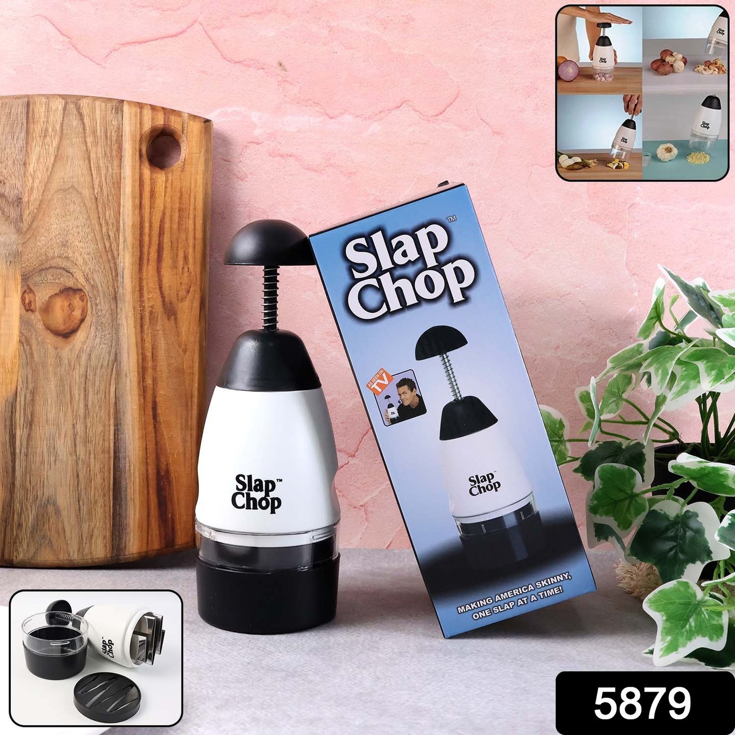 Slap Chop Hand Press Vegetable & Fruit Chopper (1 Pc)