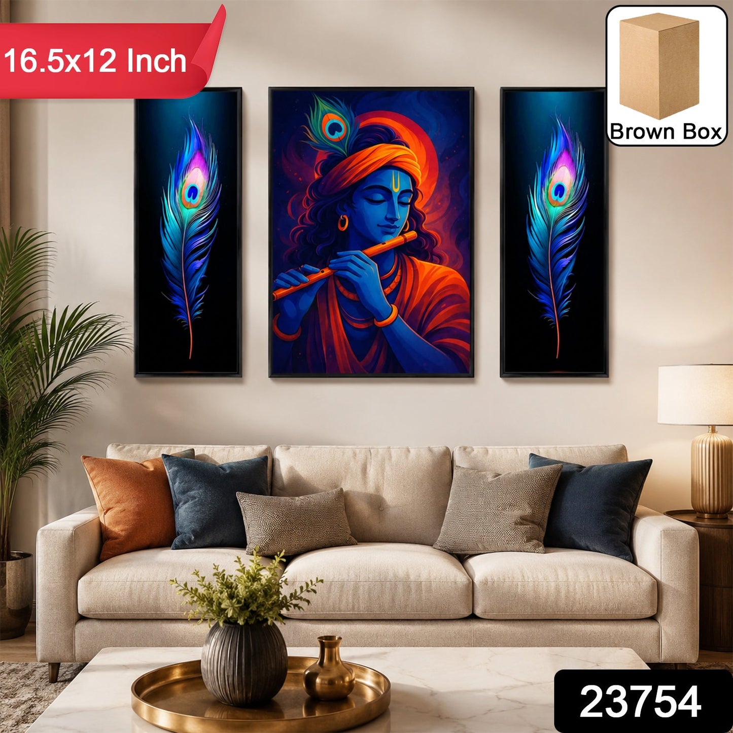 Krishna wall art painting MDF