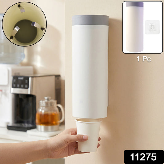 Paper cup dispenser in modern kitchen