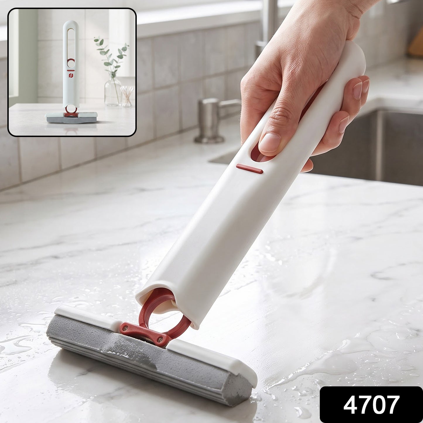 Mini Mop – Portable Self-Squeeze PVA Sponge for Home | DeoDap