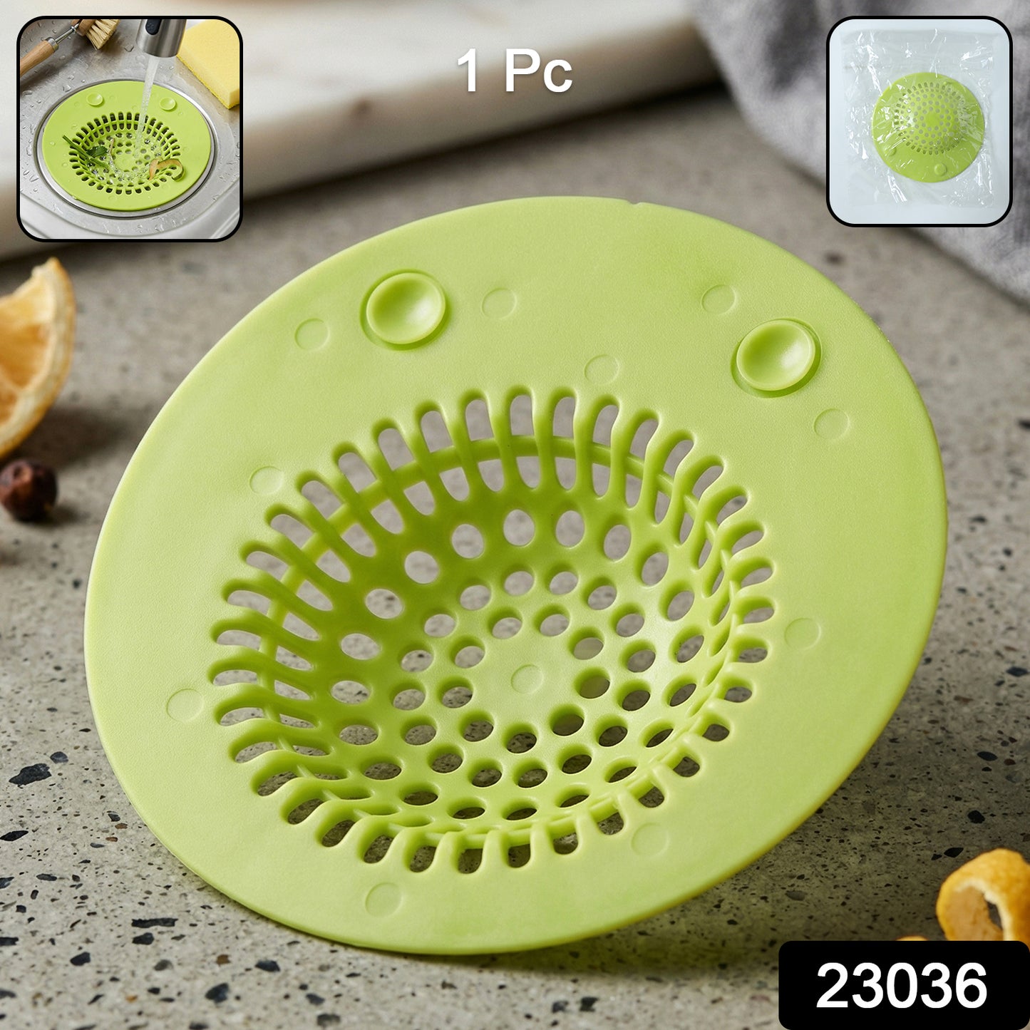 Silicone Sink Drain Strainer (1 Pc)