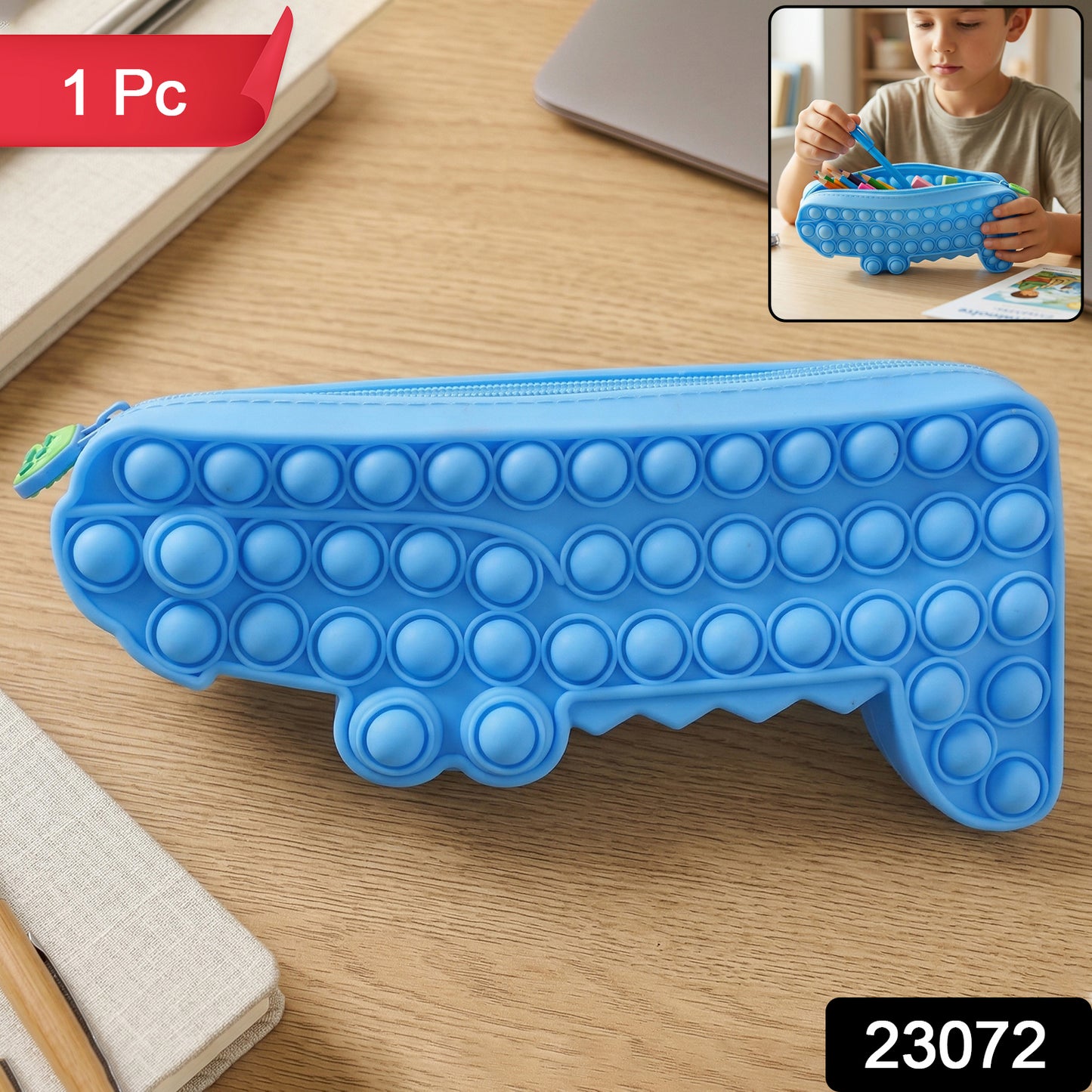 Colorful pop it pencil case with zipper