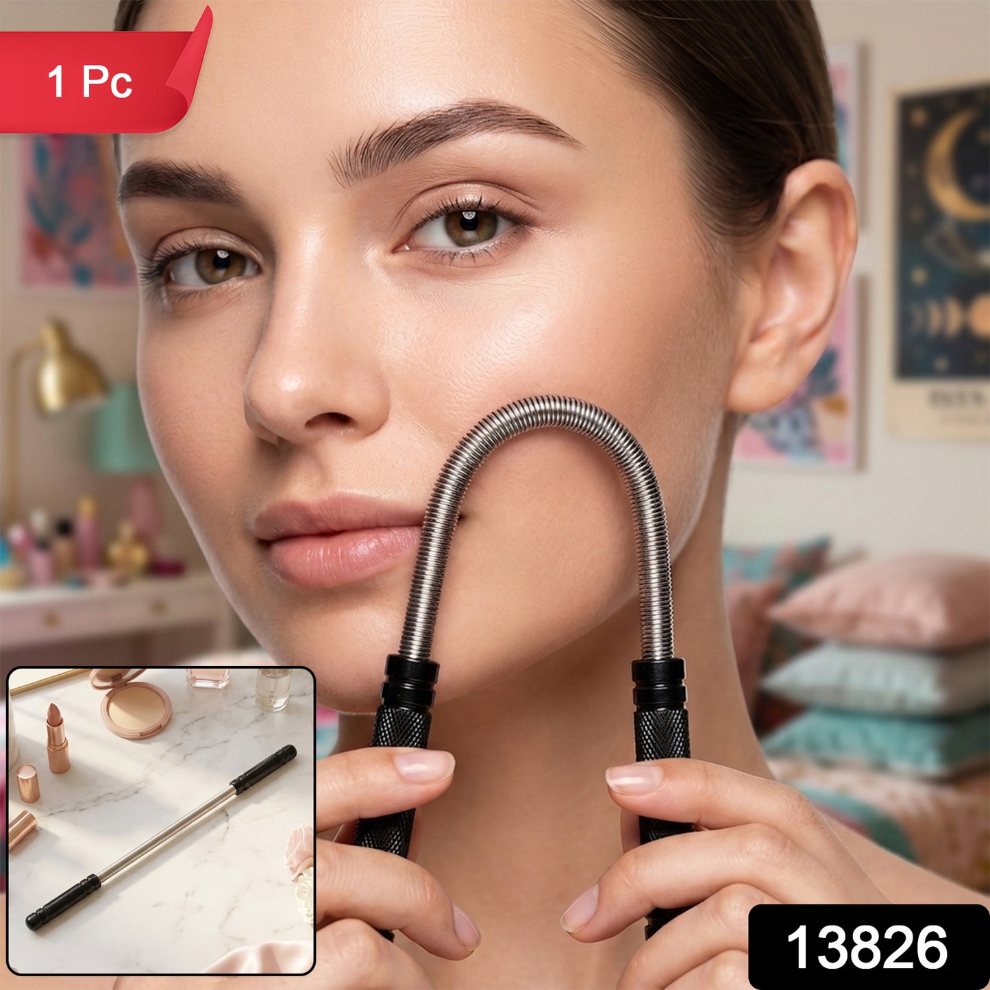 Facial Hair Remover Spring Tool – Gentle, Painless Epilator