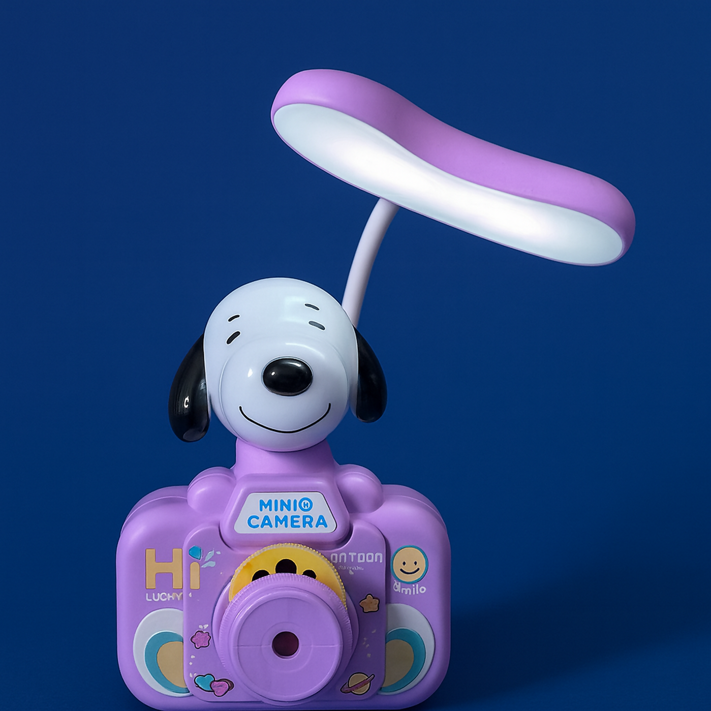 Dog Camera Kids Desk Lamp, Cute USB Rechargeable Study Night Light for Children