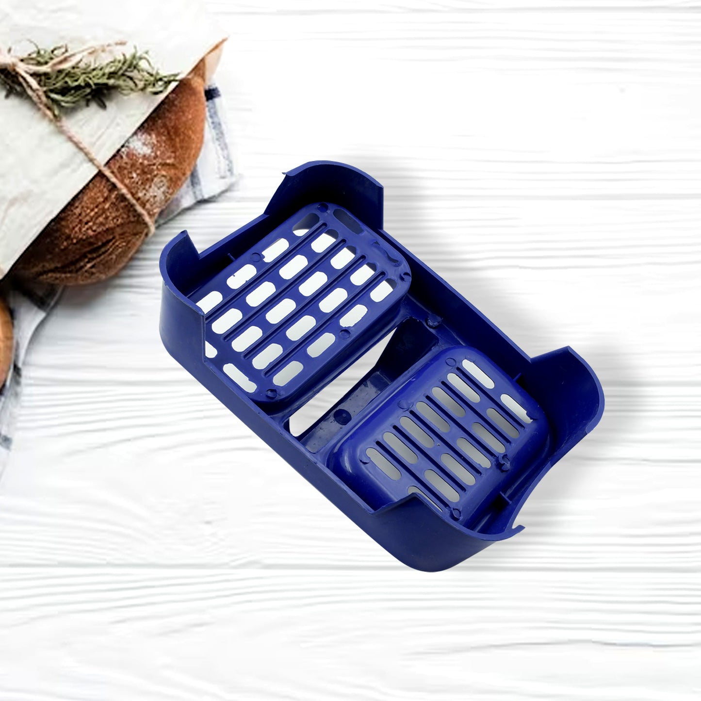 2in1 प्लास्टिक साबुन केस / साबुन डिश / साबुन स्टैंड, 2 सेक्शन प्लास्टिक साबुन केस साबुन धारक साबुन डिश बाथरूम रसोई सिंक के लिए (1 पीसी / मल्टीकलर)