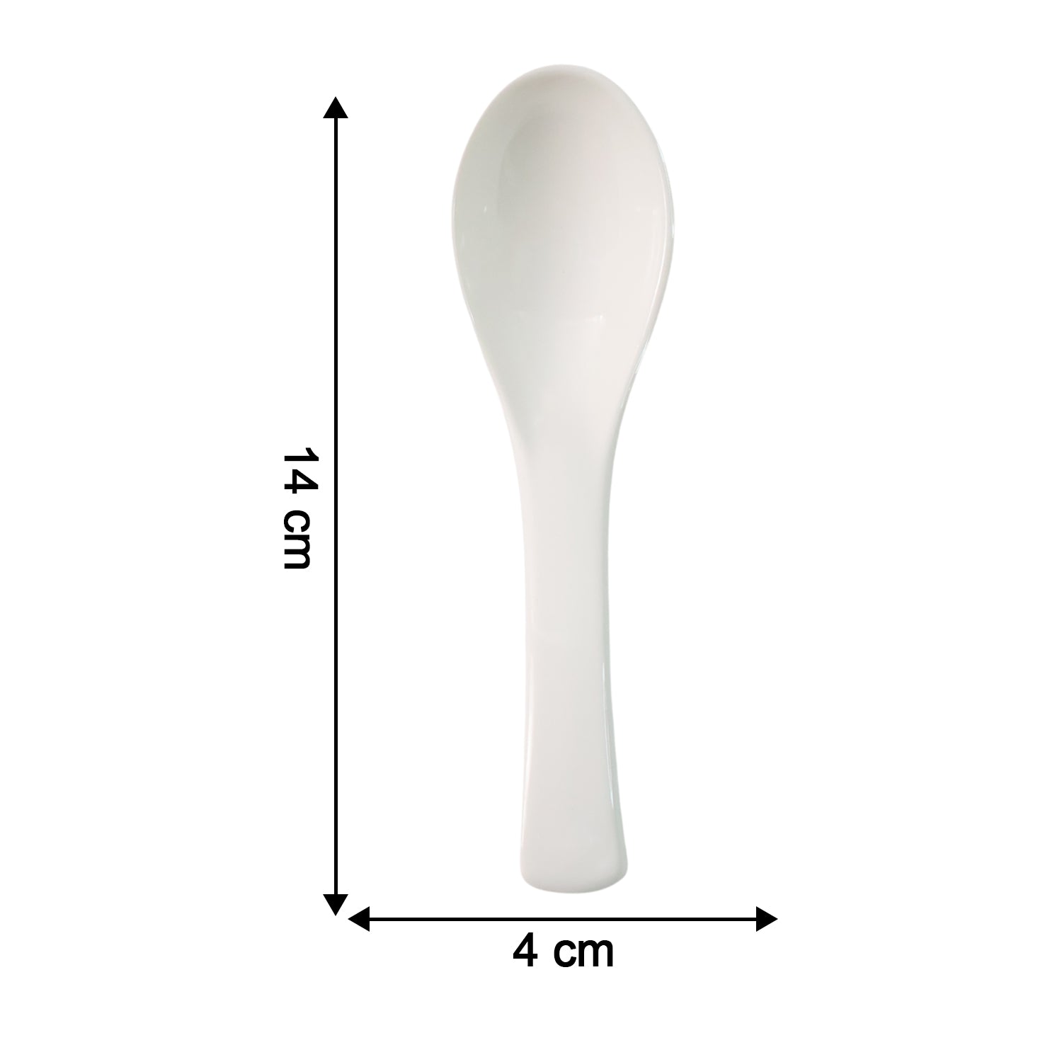 Plastic Soup Spoon – Deep Bowl (1 Pc / White)