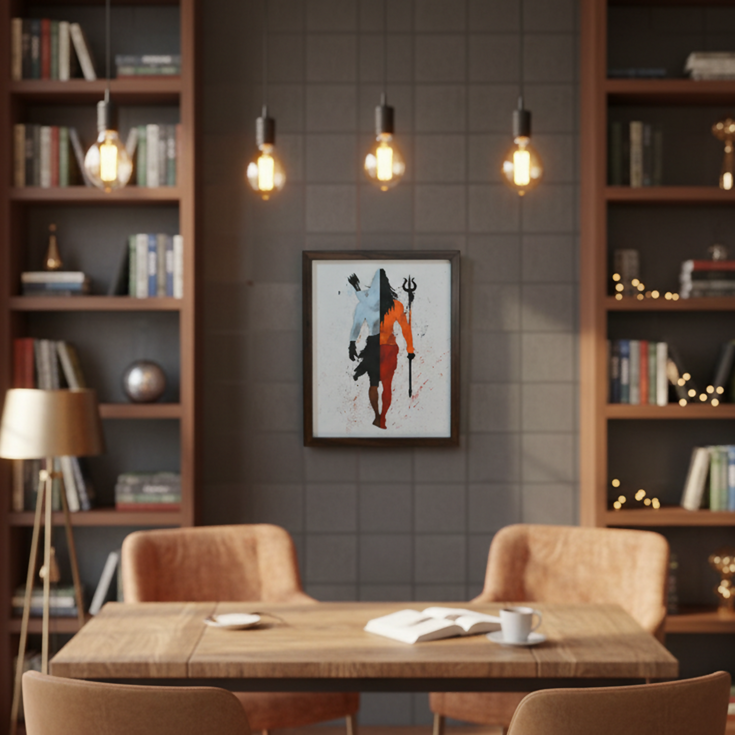 Handcrafted Wooden Mahadev Wall Art – Shiv Divine Frame | Spiritual Home Temple Decor