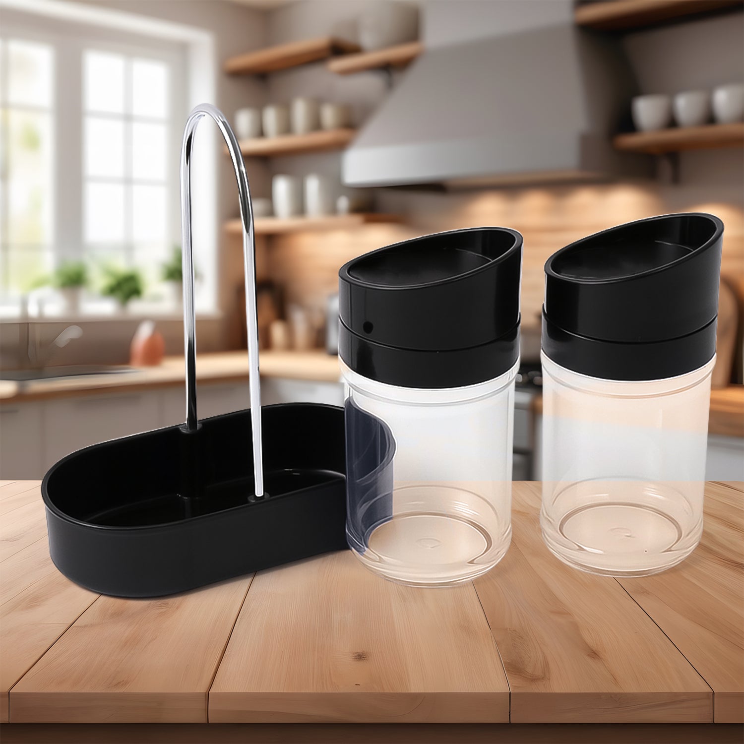 Clear Plastic Jar Set