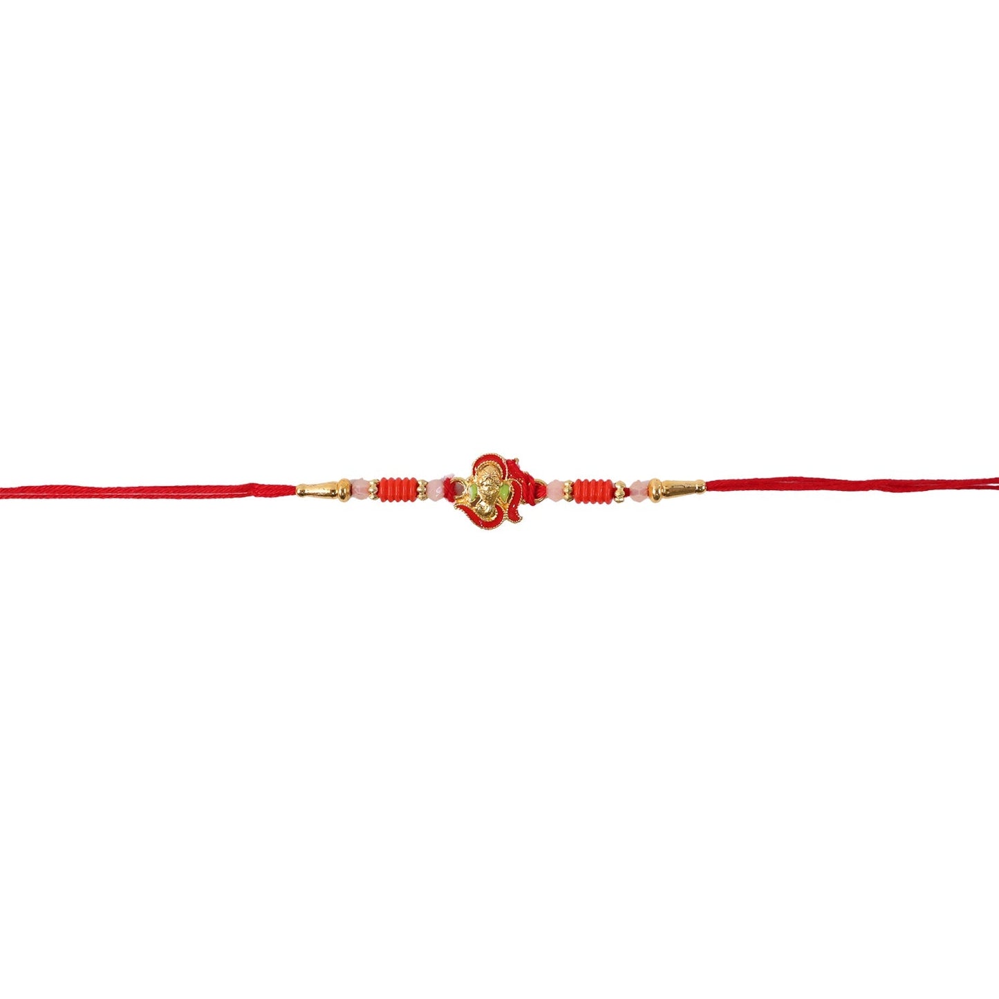 Mini Lord Ganesha Rakhi Traditional Designer Gift for Brother (5pcs)