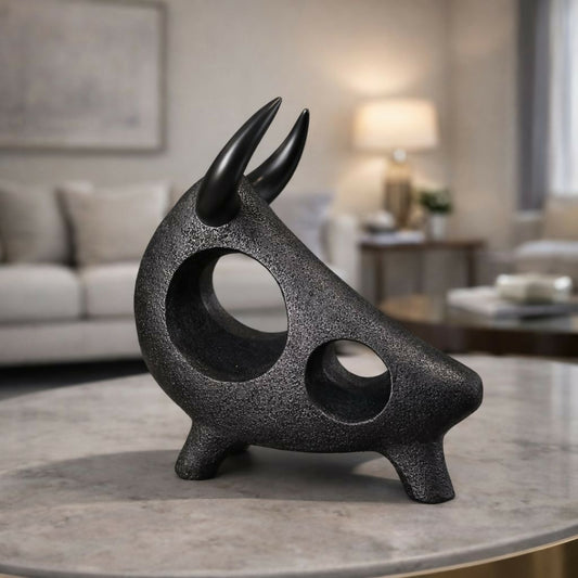 Abstract Bull Decorative Showpiece Modern Sculpture for Home and Office Décor(ANY COLOR)