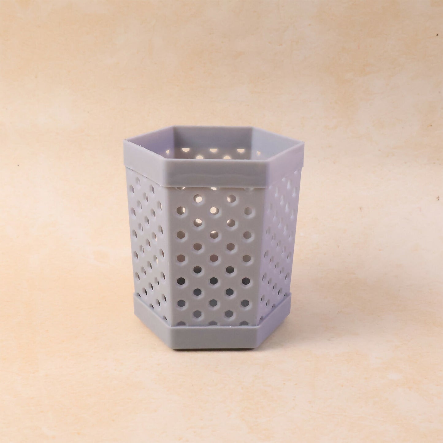 Khyati Multipurpose Hexagon Pen Stand Desk Organizer, Stationery Holder for Office, School