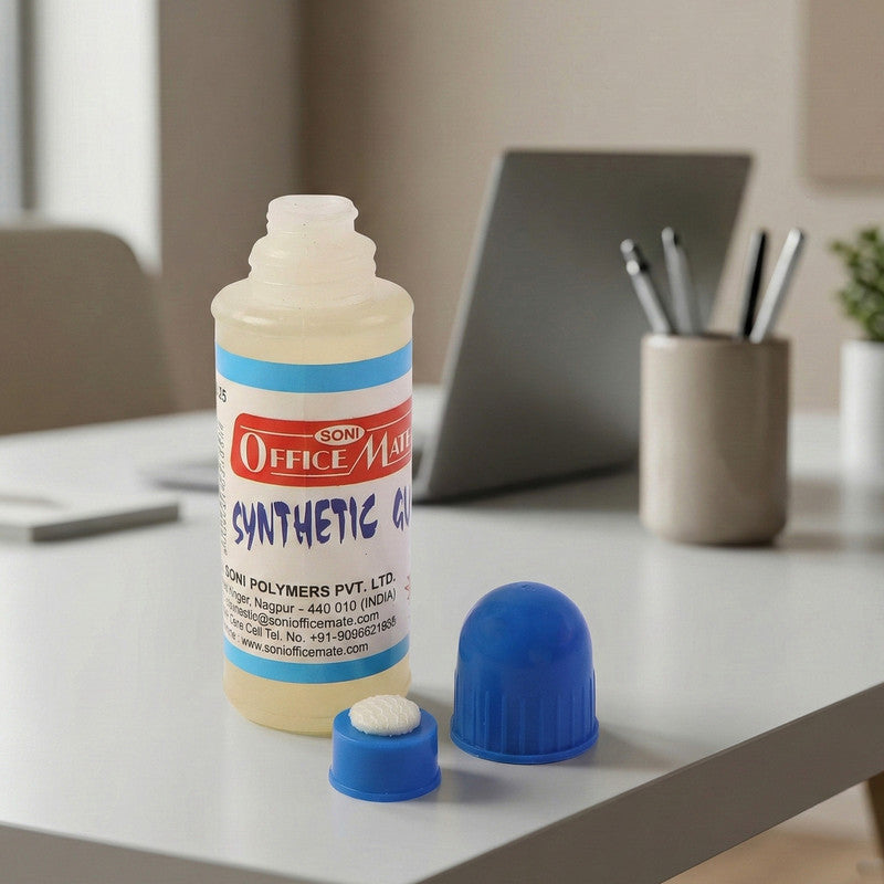 Synthetic Gum 50ml with Foam Applicator – Transparent, Non-Toxic Adhesive