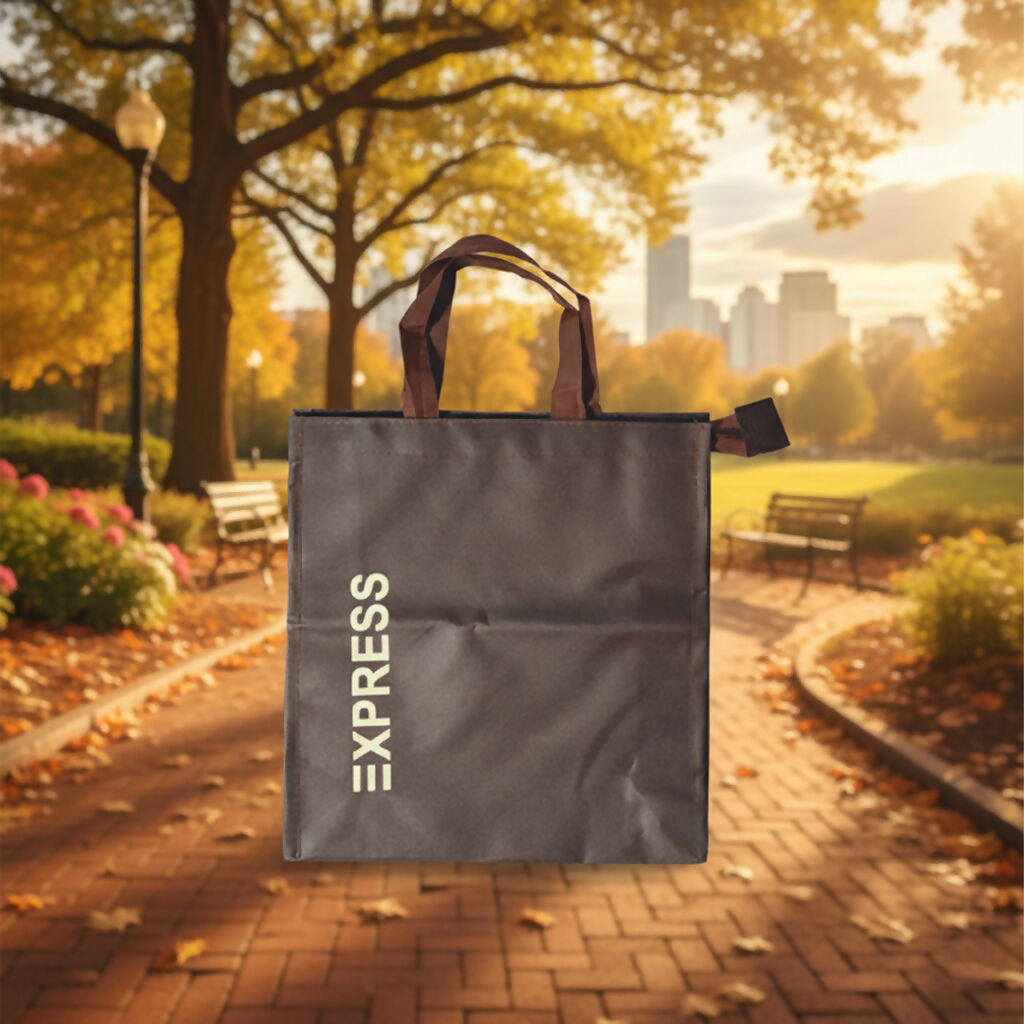 Express reusable Shopping Bag – Multicolor Tote with Handles, Heavy-Duty Eco Grocery Bag for Daily Use, Durable Fabric, Foldable and Recyclable