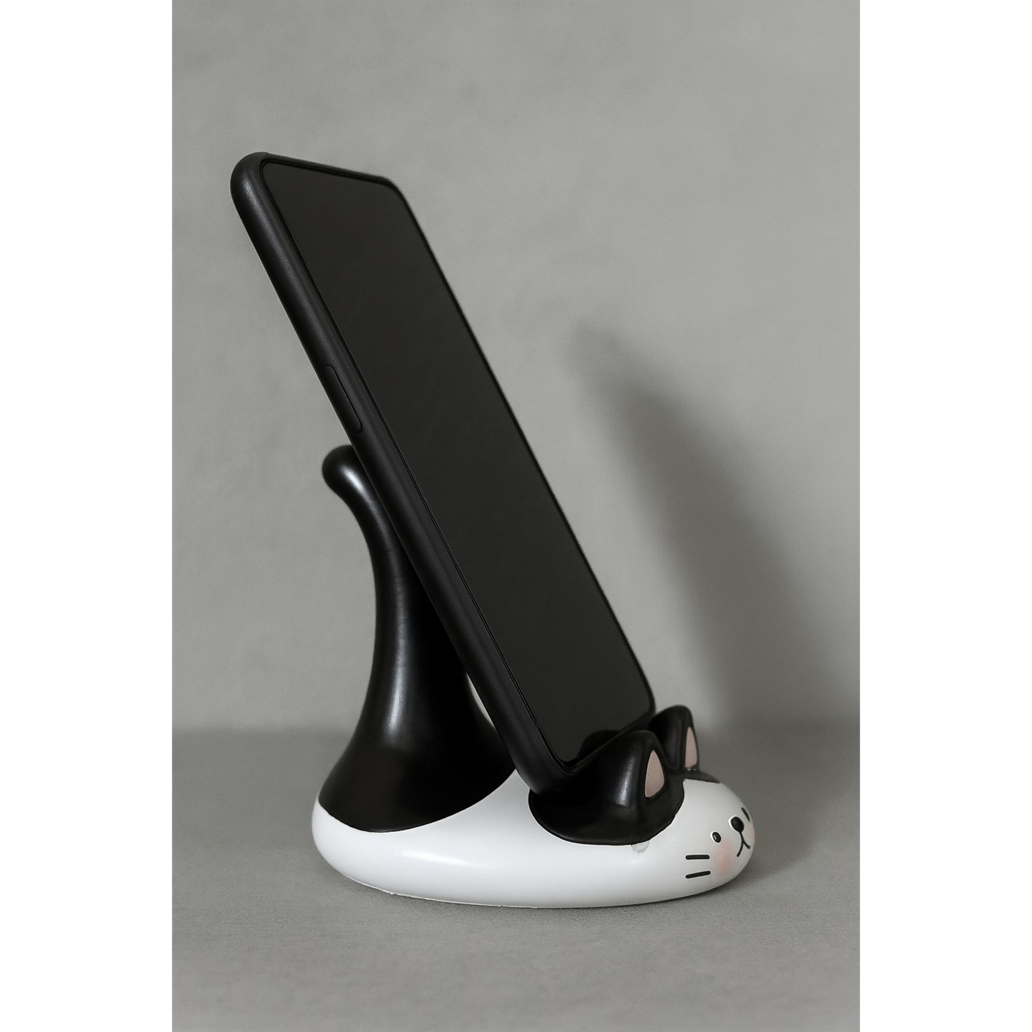 Cute Cat Phone Stand Desk Mobile Holder for Smartphone, Table & Office Decor