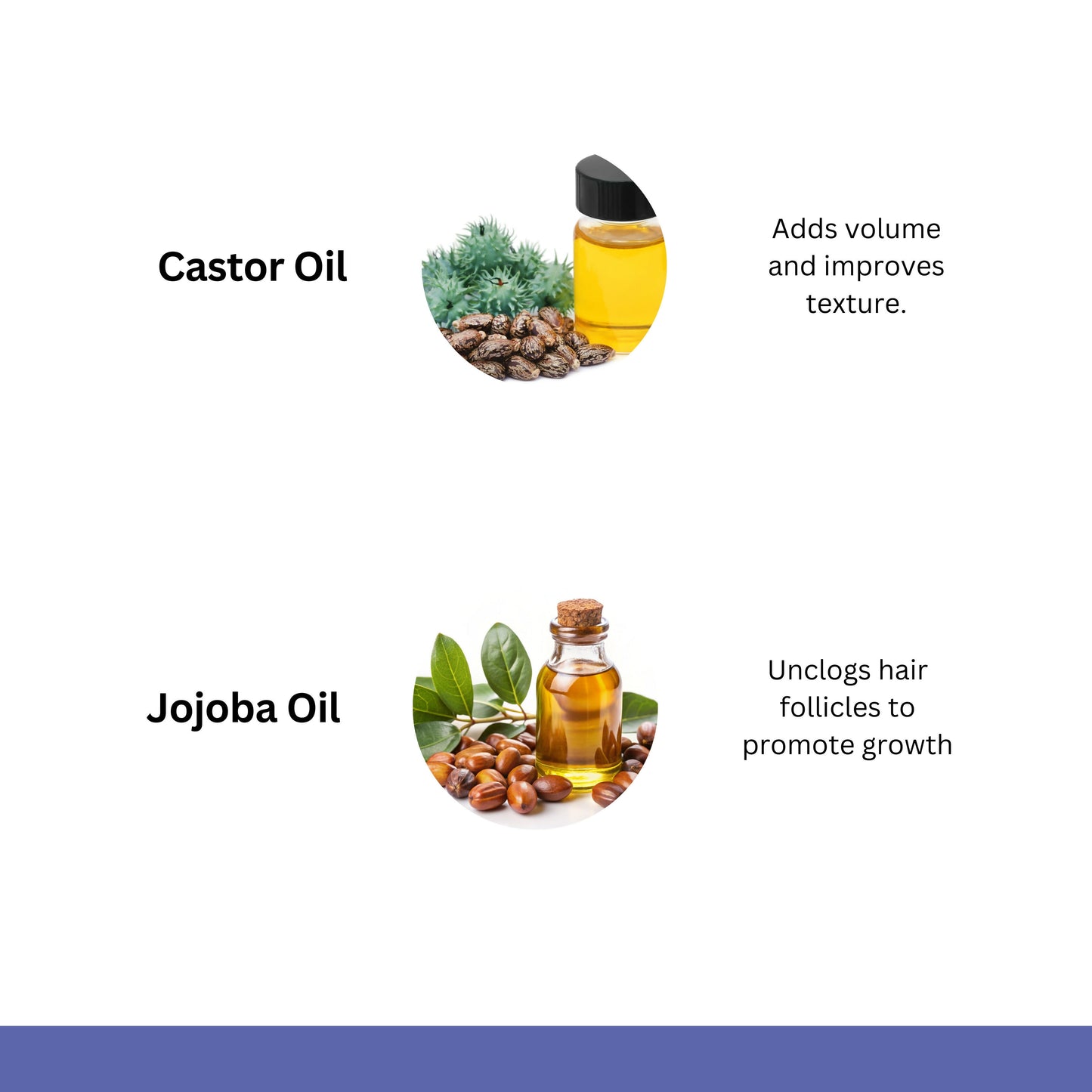 Hair strands showing softness and shine after using herbal oil