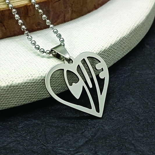 Heart Shaped Love Chain Pendant
