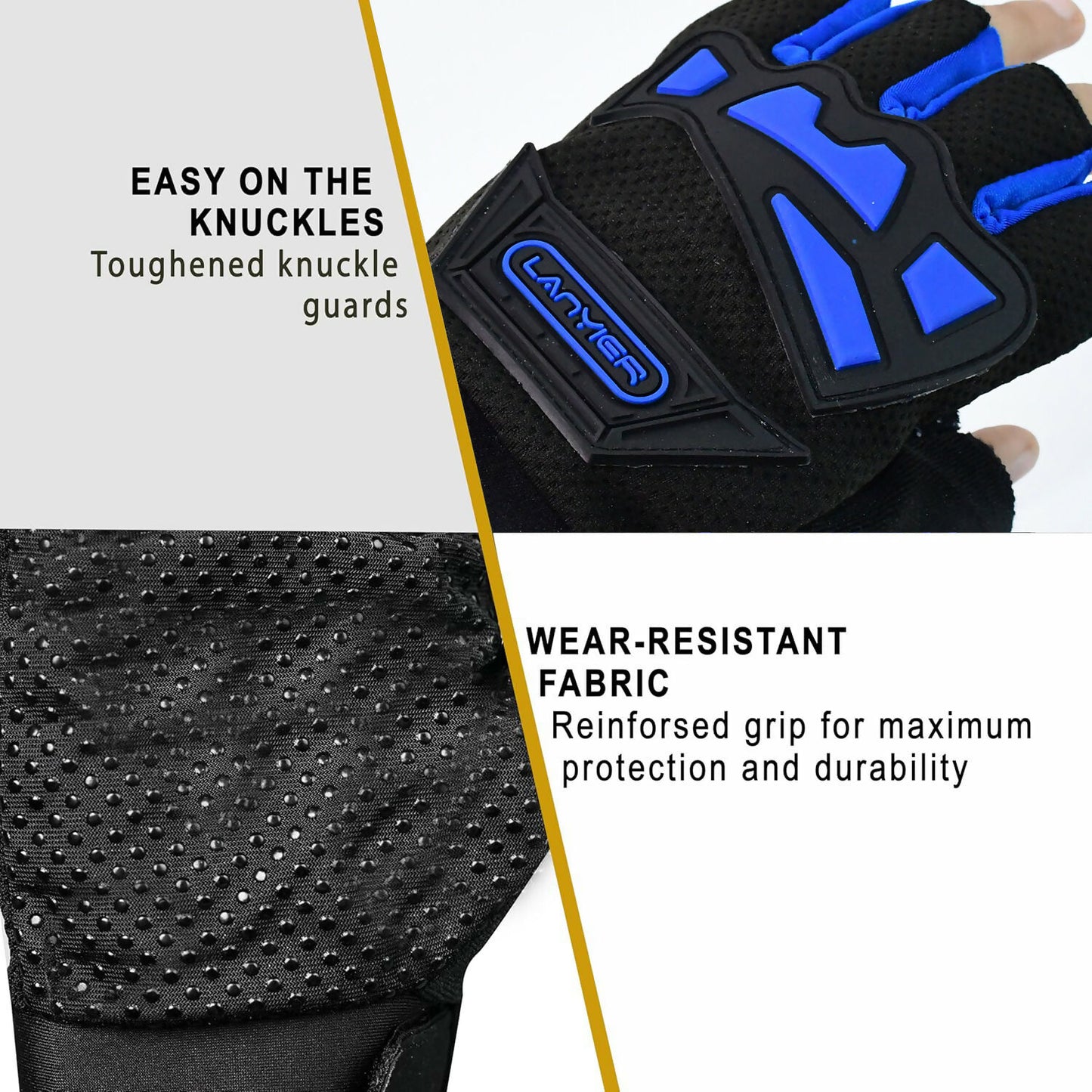 Unisex Half Finger Gym Gloves with Anti-Slip Grip and Protective Padding for Weightlifting, Cycling, and Fitness – 3 Pair