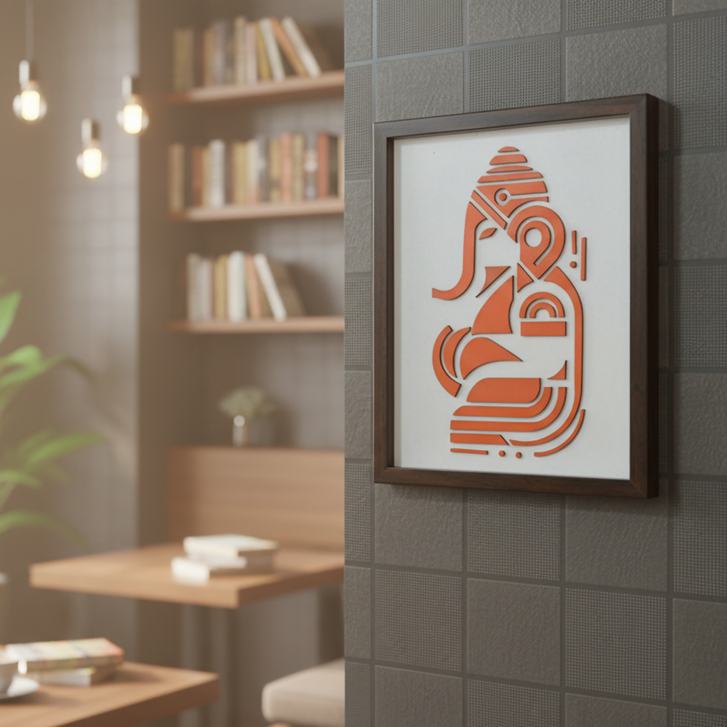 Handcrafted Wooden Ganpatiji Wall Art – Lord Ganesha Frame | Divine Home Temple Decor