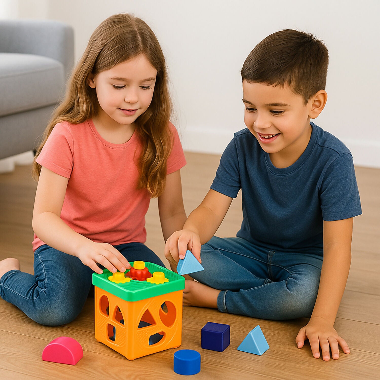 Funskool Giggles Shape Sorter Gear Box – Spin, Match & Learn Activity Toy for Toddlers