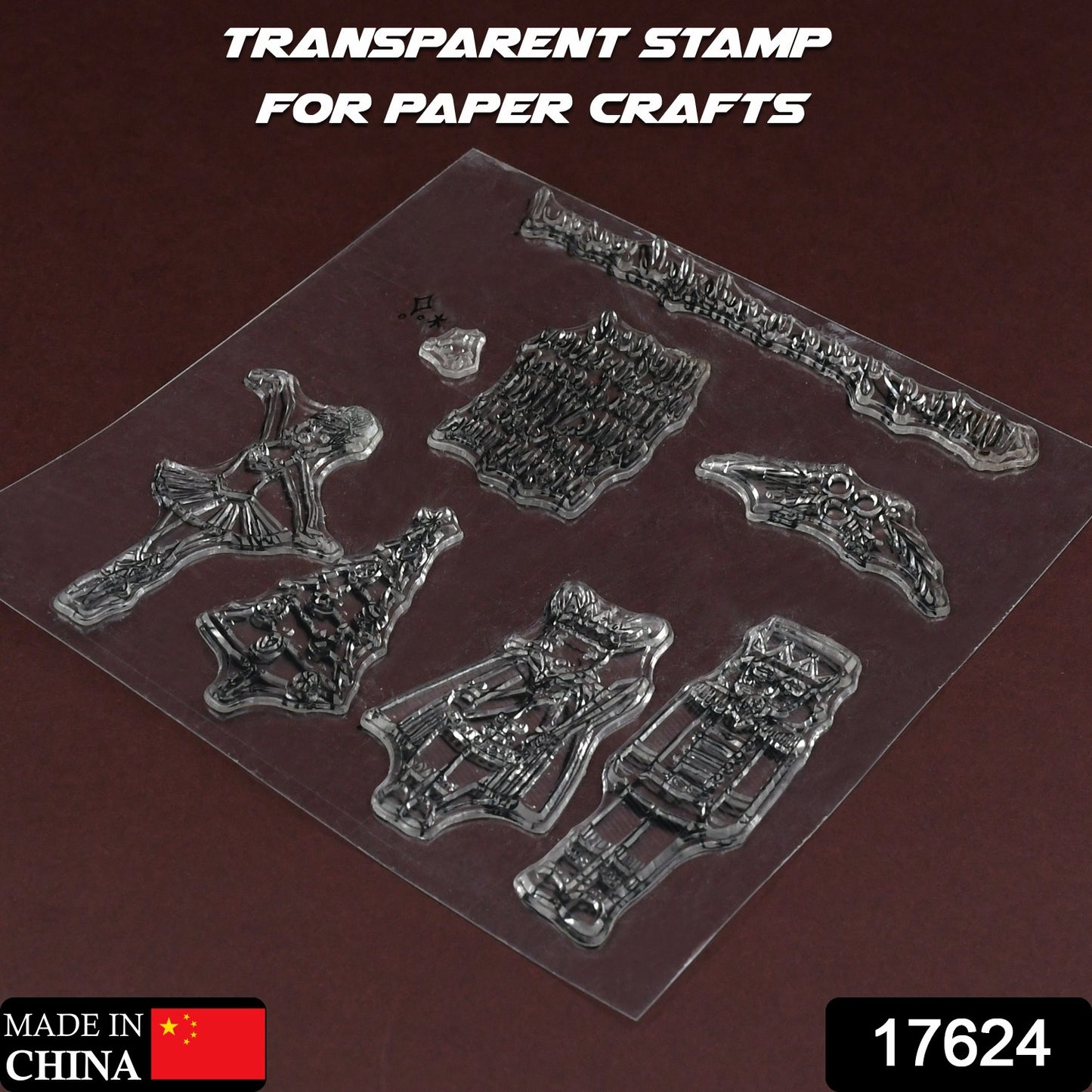 Reusable Rubber Stamp, TPR Stamp (Mix Design / 1 Set)