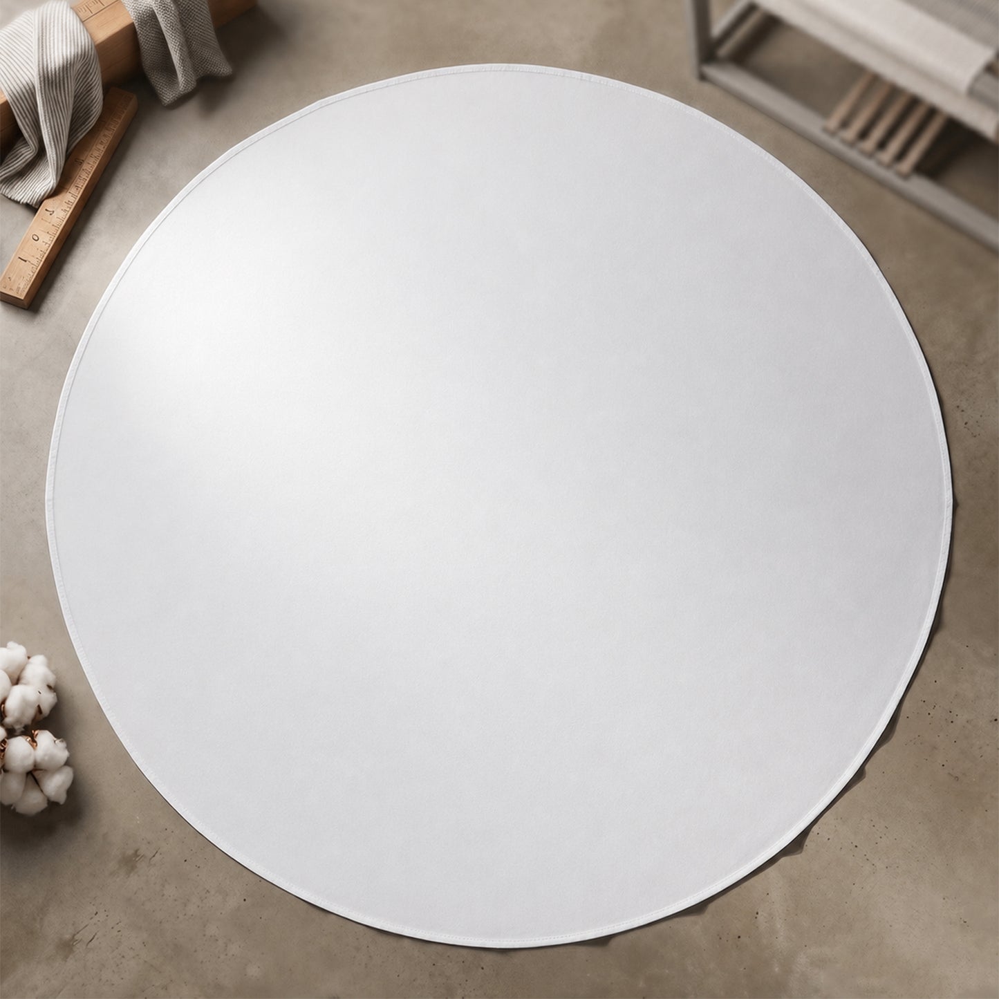 Multipurpose Round Dining Table Mat (1 Pc, 150x150 Cm)