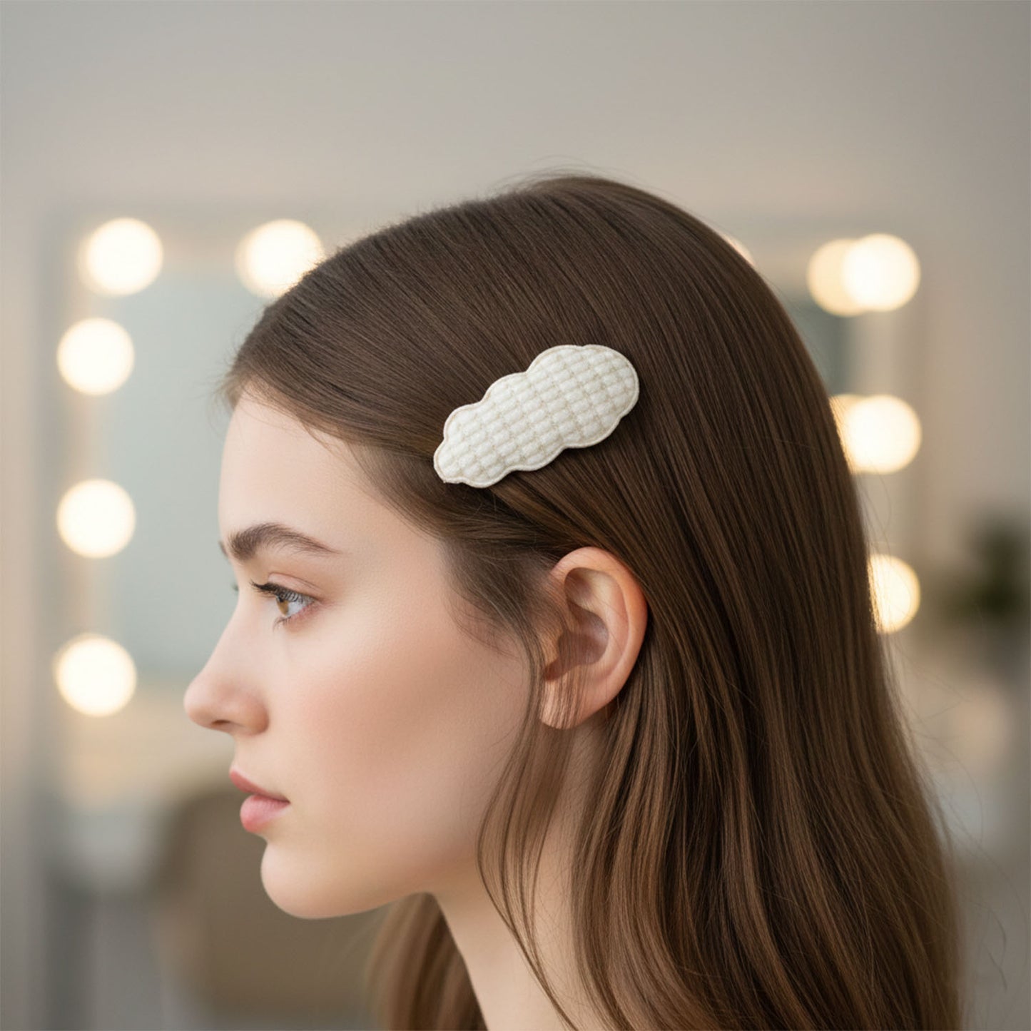 Quilted Design Hair Clips