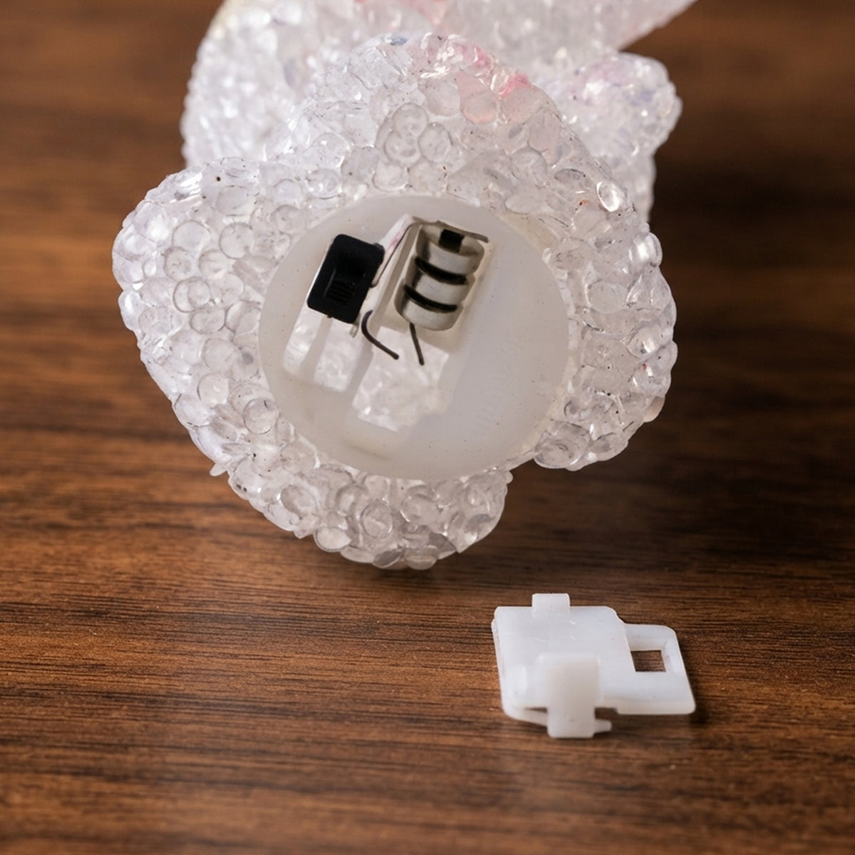 Cartoon Mouse Shape LED Night Lamp Crystal Texture Warm Glow