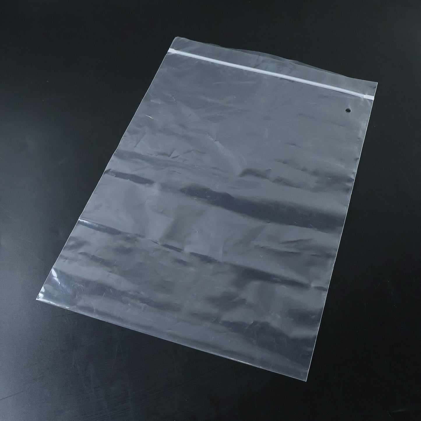 Multipurpose transparent plastic zip bag for home use