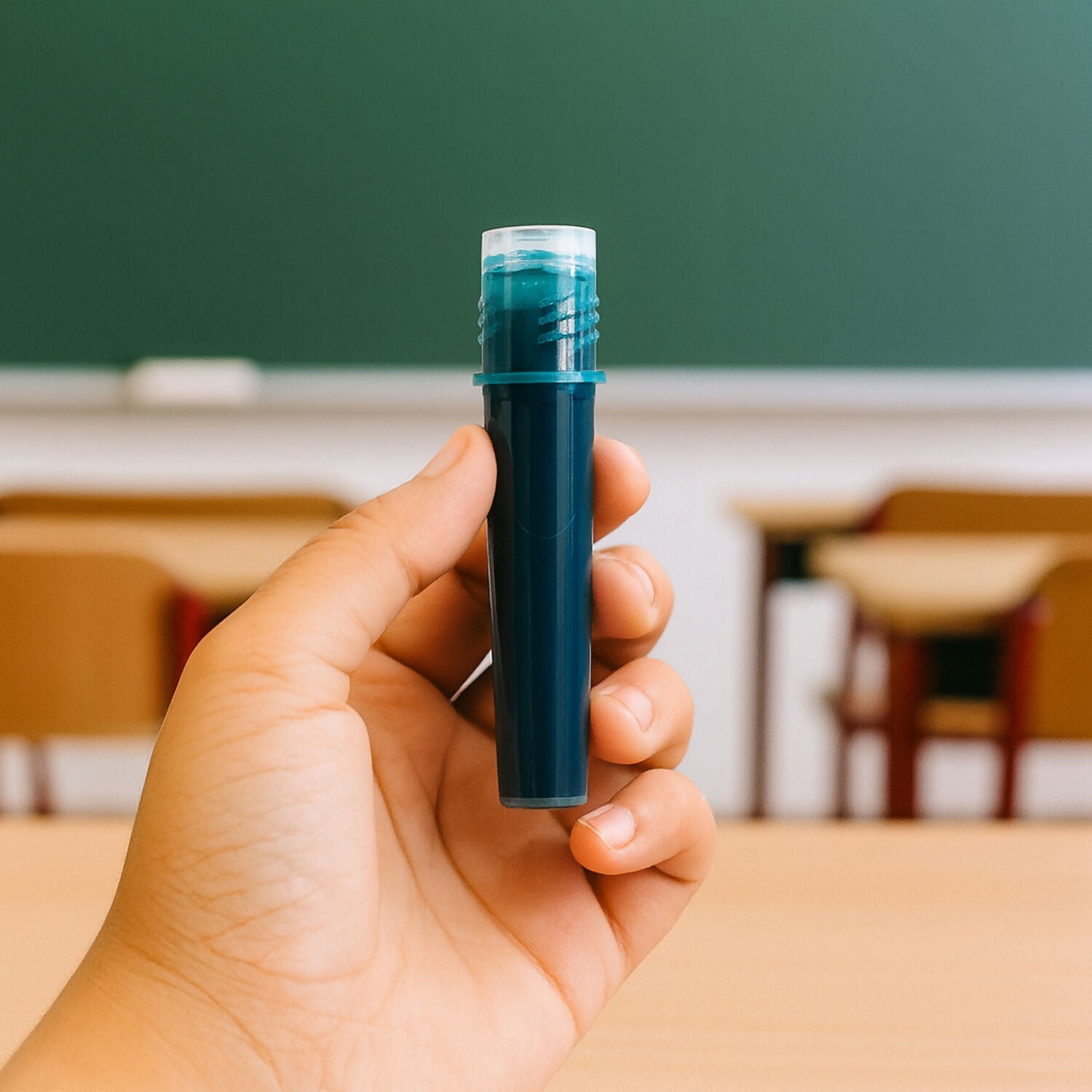 Camlin Waterproof Marker Ink Cartridge – Green Refill for Whiteboard & Markers (1 Pc)